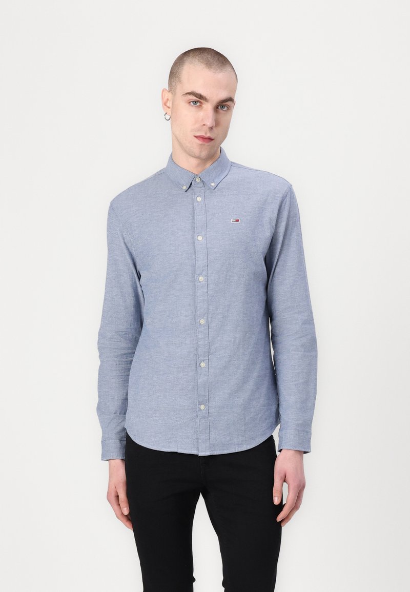 Tommy Jeans SLIM STRETCH OXFORD SHIRT - Shirt - bleu