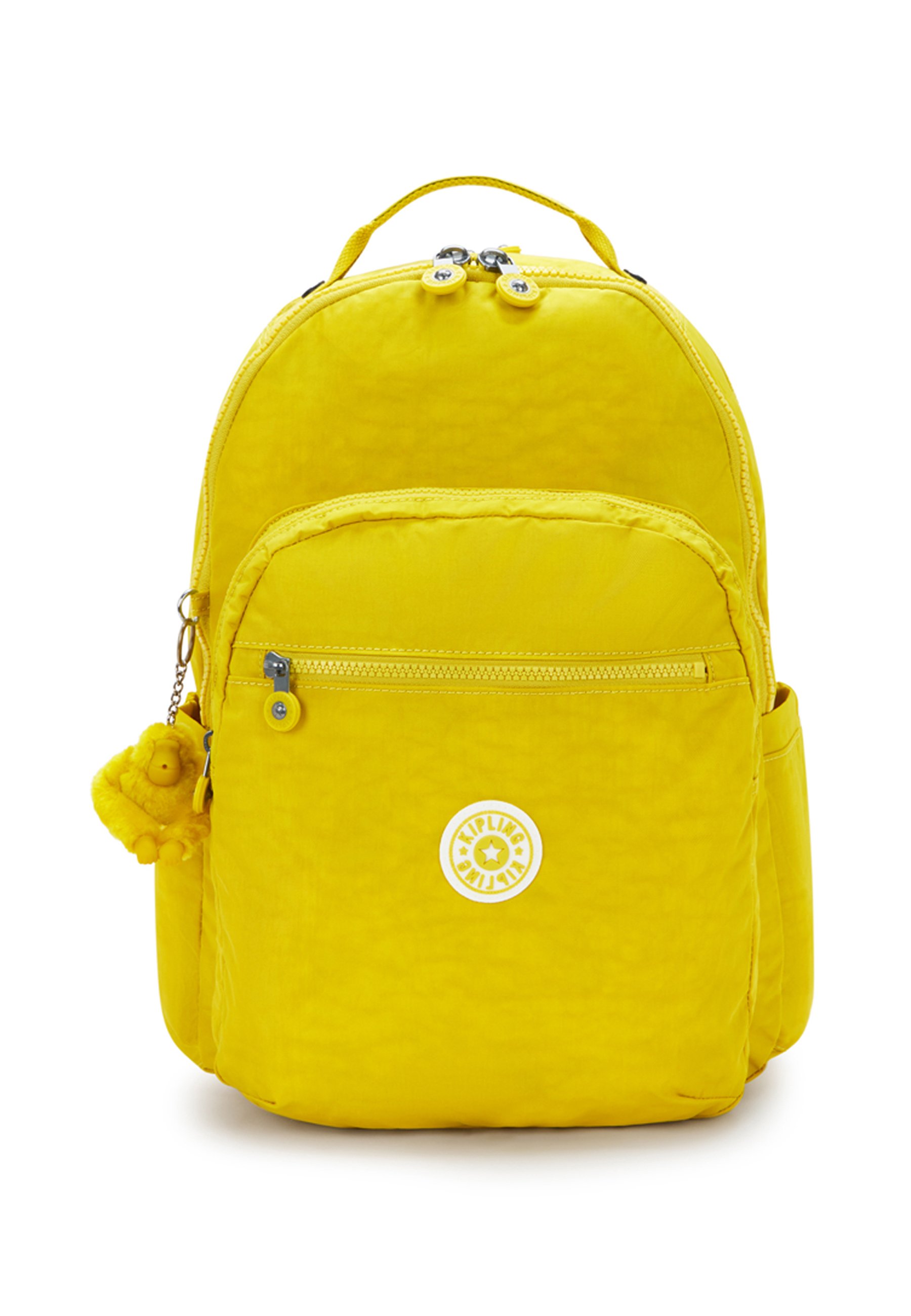 Kipling Seoul Medium Backpack Mustard Yellow No Monkey Charm Kipling Rucksack - yellow fun ball/yellow - Zalando.ie main image 2