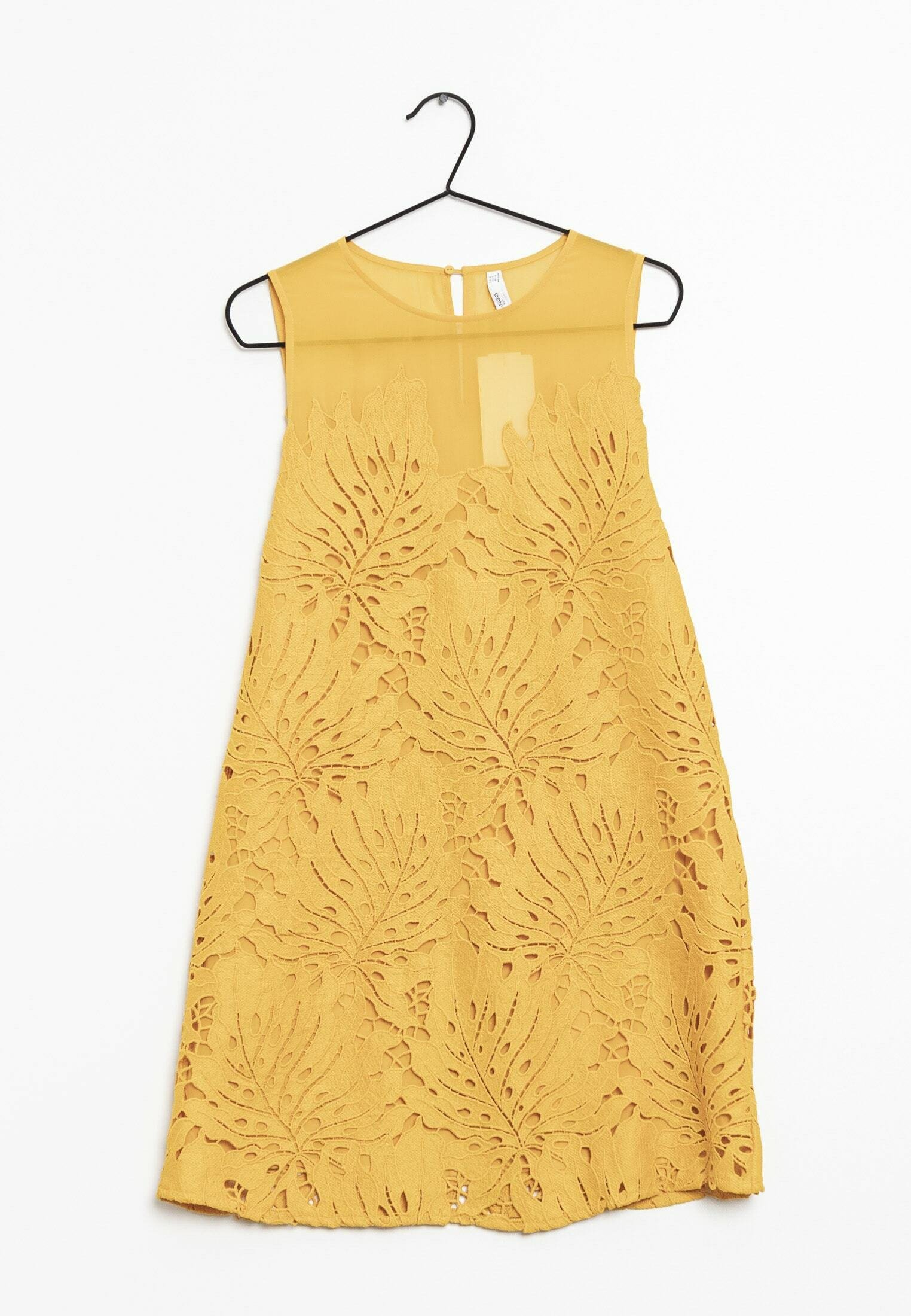 Mango Vestido informal yellow/amarillo (Segunda mano)