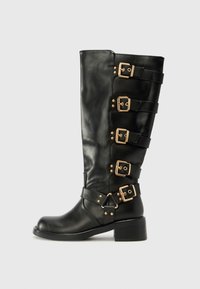 GELINA - Cizme cowboy/biker - black