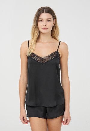Terranova EFFECT TANK - Maglia del pigiama - nero