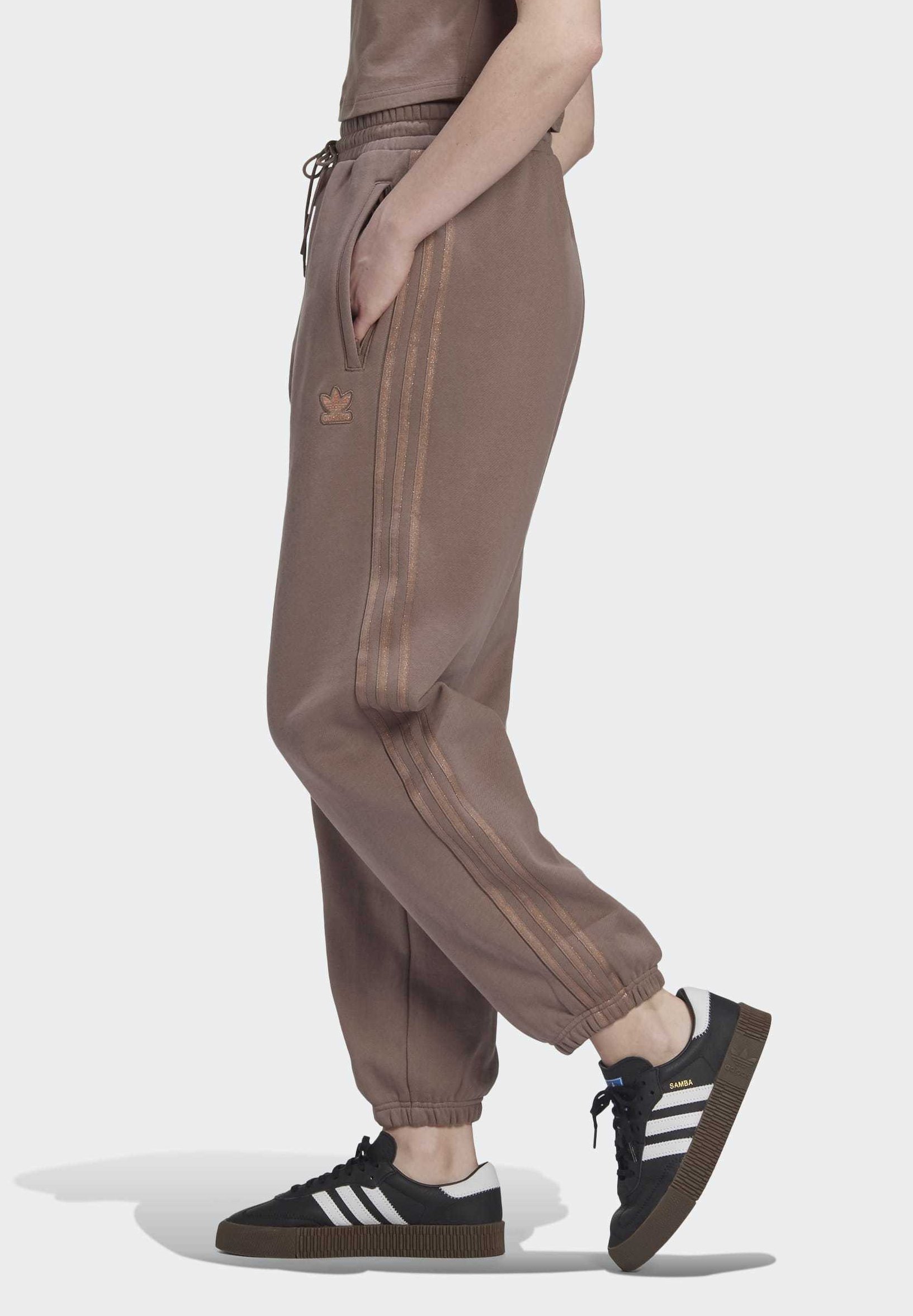 adidas brown track pants