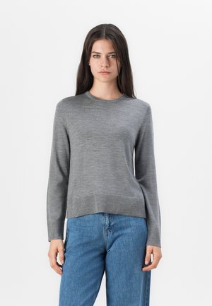 SLFTHEA O NECK - Strikkegenser - medium grey