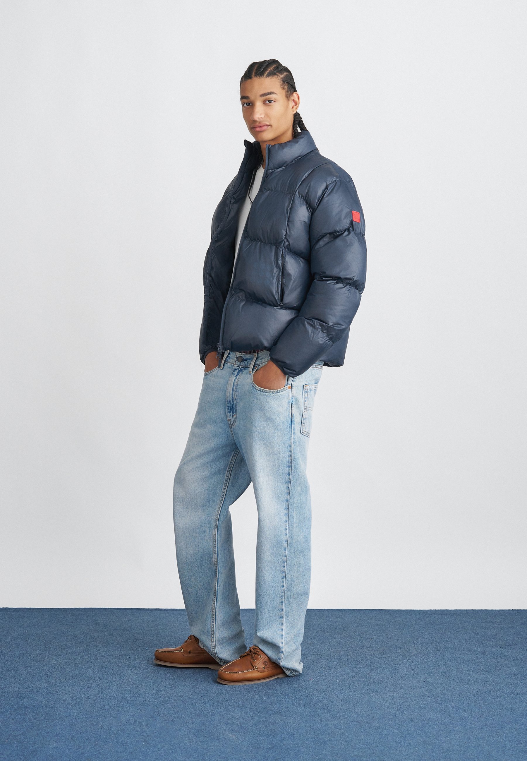 The New Originals CURVE PUFFER - Winter jacket - navy/dark blue