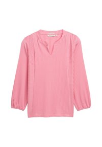 PLUS   - Bluse - bright rose white thin stripe