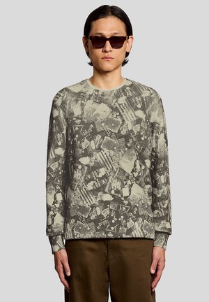 INDUSTRIAL PRINT CREW NECK - Striktrøje - cold grey