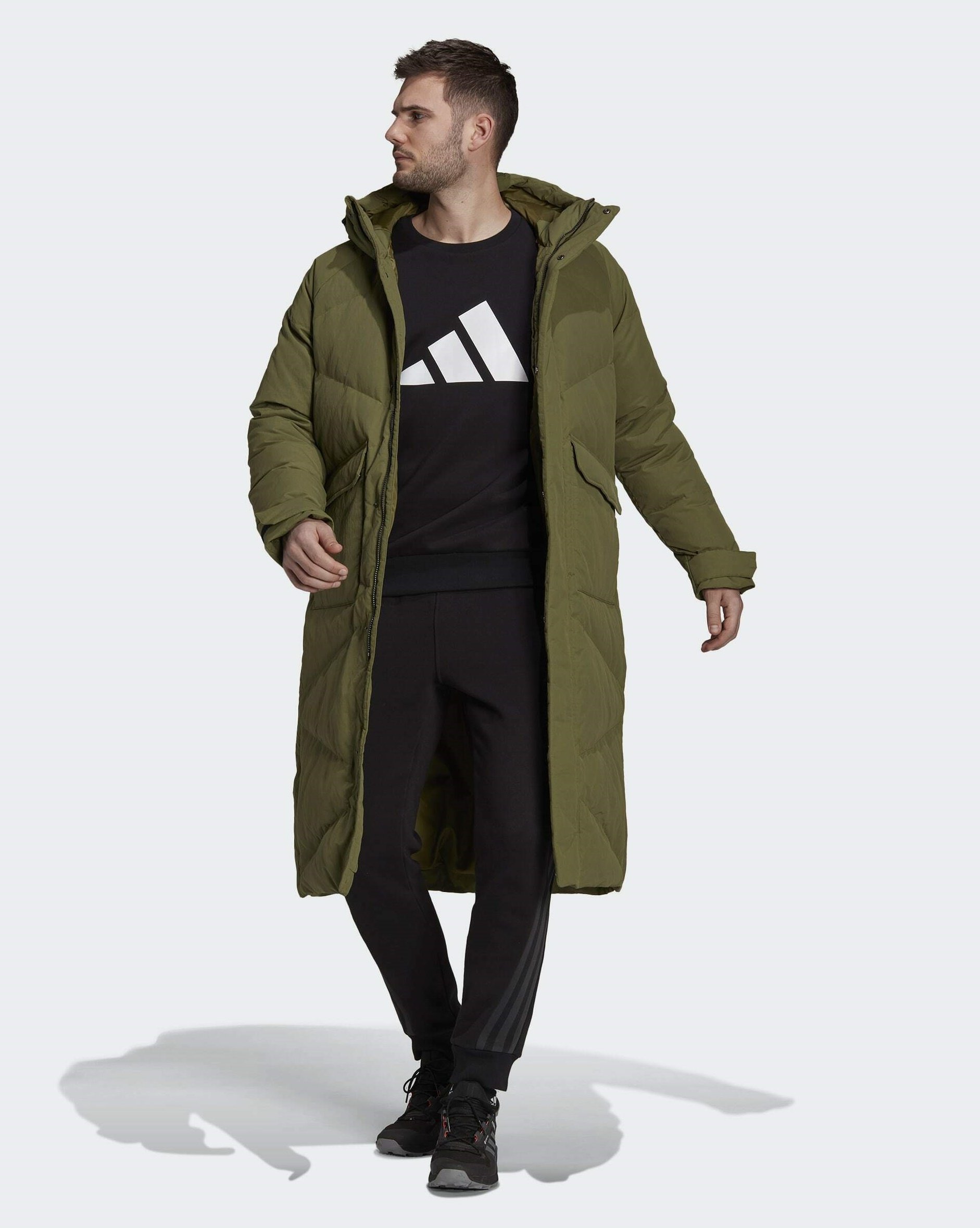 Купить Длинный Пуховик Мужской Адидас