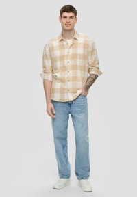 QS KARIERTES - Hemd - beige
