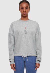 Merchcode HEART CREWNECK - Melegítőfelső - heather grey