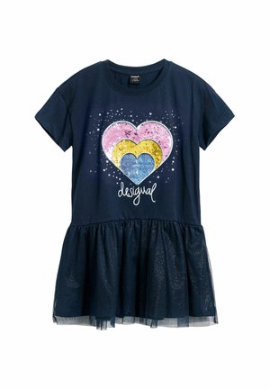 HEART - Vestito di maglina - blue