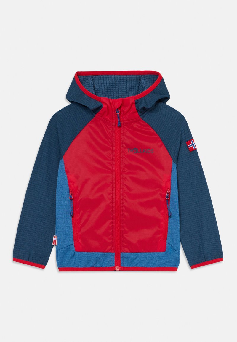 TROLLKIDS - KIDS SEILAND JACKET UNISEX - Übergangsjacke - bright red/mystic blue/alpine blue, Vergrößern