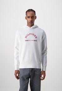 Tommy Hilfiger ROUNDALL HOODY - Felpa - white