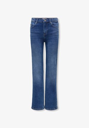 ONLY GIRLS, KOGJUICY HW WIDE STAR DNM AZG557 - Τζιν καμπάνα - medium blue denim