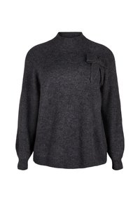 Zizzi Džemperis - dark grey white mel