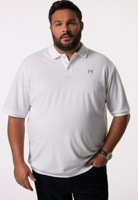 Men Plus 2ER-PACK BAUCHFIT HALBARM - Poloshirt - snow white