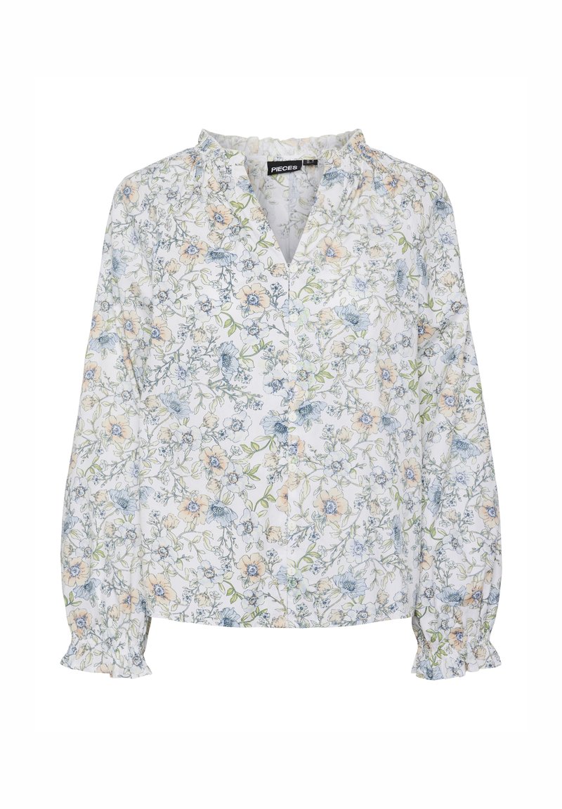 Pieces Overhemdblouse wit Pieces Overhemdblouse wit