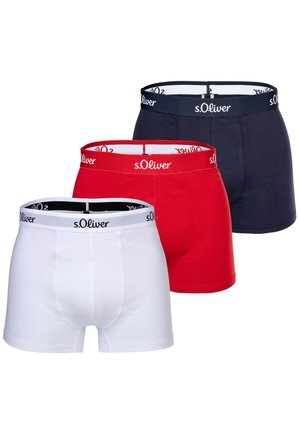 s.Oliver, BASIC 3 PACK - Trunks - rot marine weiß