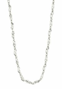 Hõbedast kett-kaelakee, millel on ebaühtlaste kujuga lülid tekstuurse pinnaga. Sile viimistlus koos läikivate detailidega kogu kaelakeel.