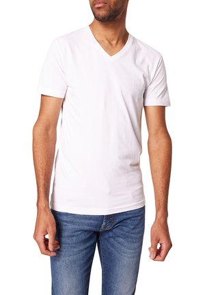 V - T-shirt basic - weiß