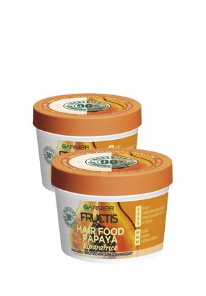 MASCHERA RIPARATRICE FRUCTIS HAIR FOOD, MASCHERA RIPARATRICE 3IN1 CON FORMULA PER CAPELLI DANNEGGIATI, PAPAYA, 390 ML - 2 PACK - Trattamenti capelli - trasparente