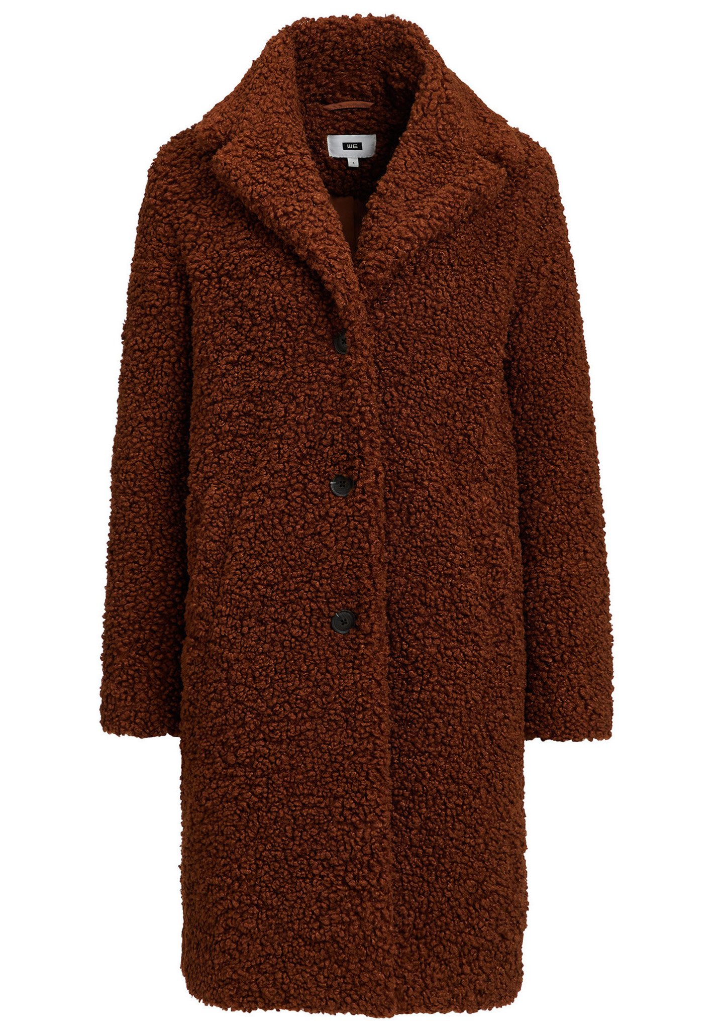WE Fashion LANGE TEDDY Mantel caramelcamel Zalando.nl Dames lange teddy jas | 95442365_0670 WE Fashion