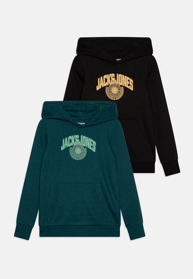Jack & Jones Junior JJKAM VARSITY BRAND JNR 2 PACK - Huppari - black/deep teal