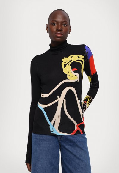 Alice + Olivia Long sleeved top - black