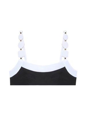 Yamamay, SCULPT FASHION - BIKINI TOP - Top de bikini - black-white plain