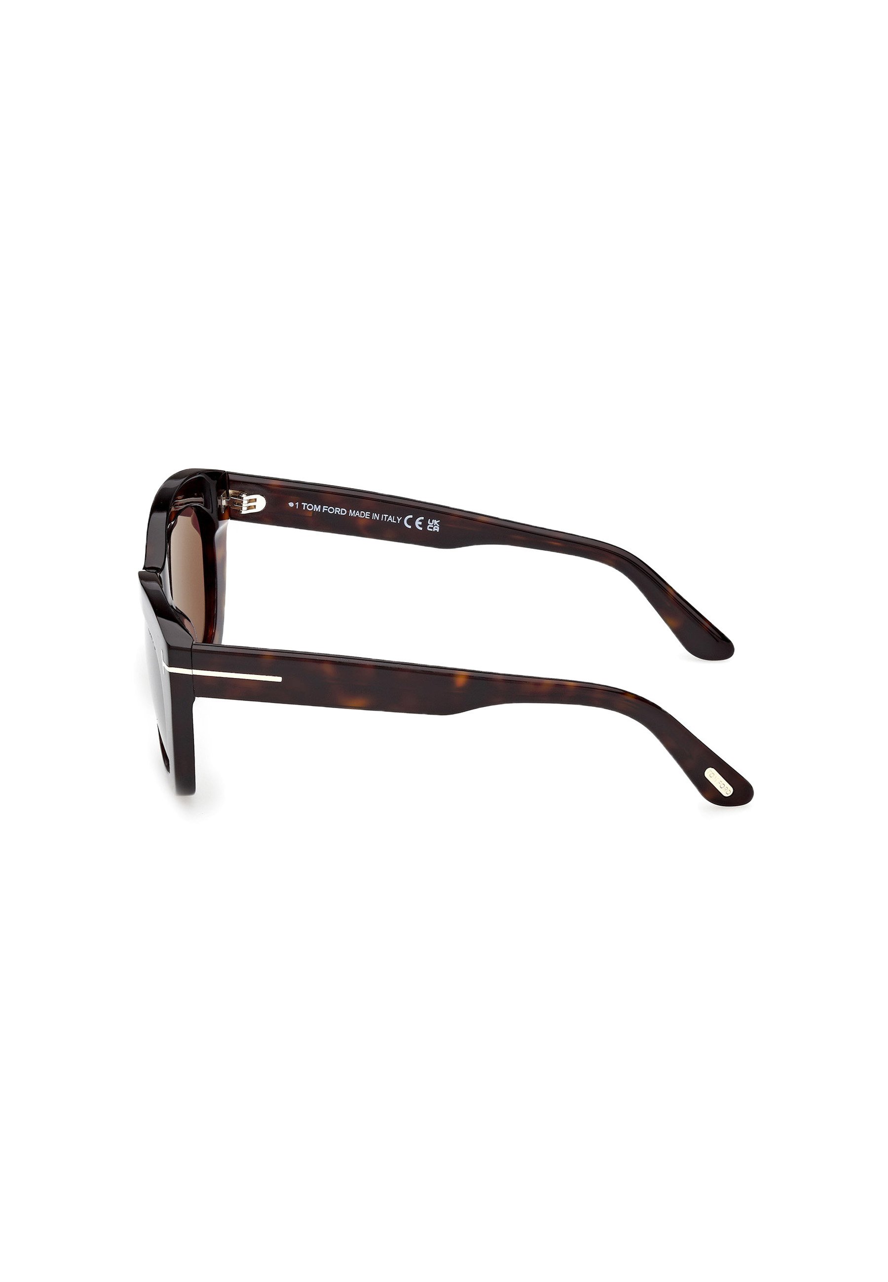 Tom Ford LINDA - Sunglasses - dark avana brown/dark brown 