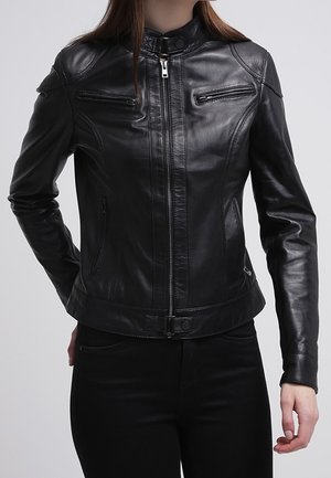 Leren jas - black