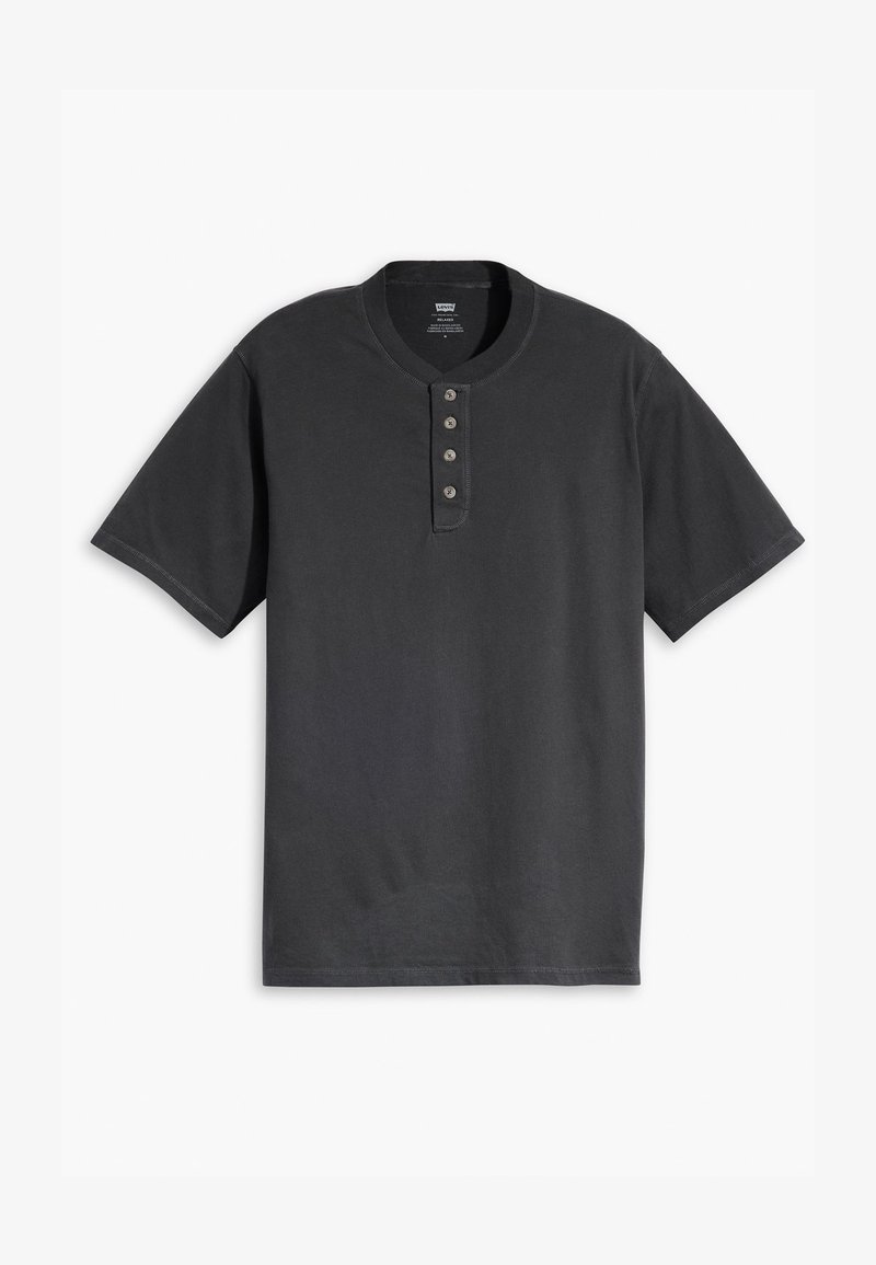 Levi's® BUTTON HENLEY - T-shirt basique - black oyster