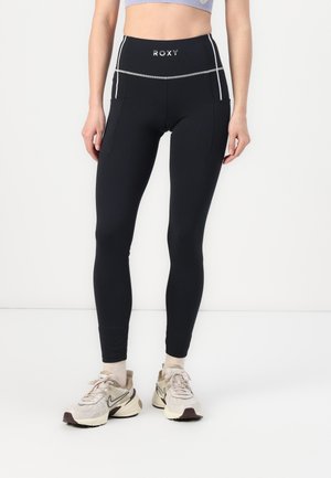 Roxy BOLD MOVES - Leggings - Trousers - black
