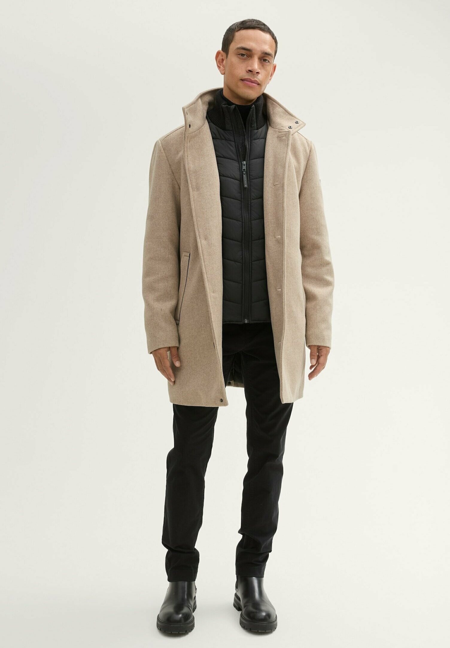 ジャケット・アウター eaphi SOFT WOOL TAILOR COAT beige EAPHI SOFT