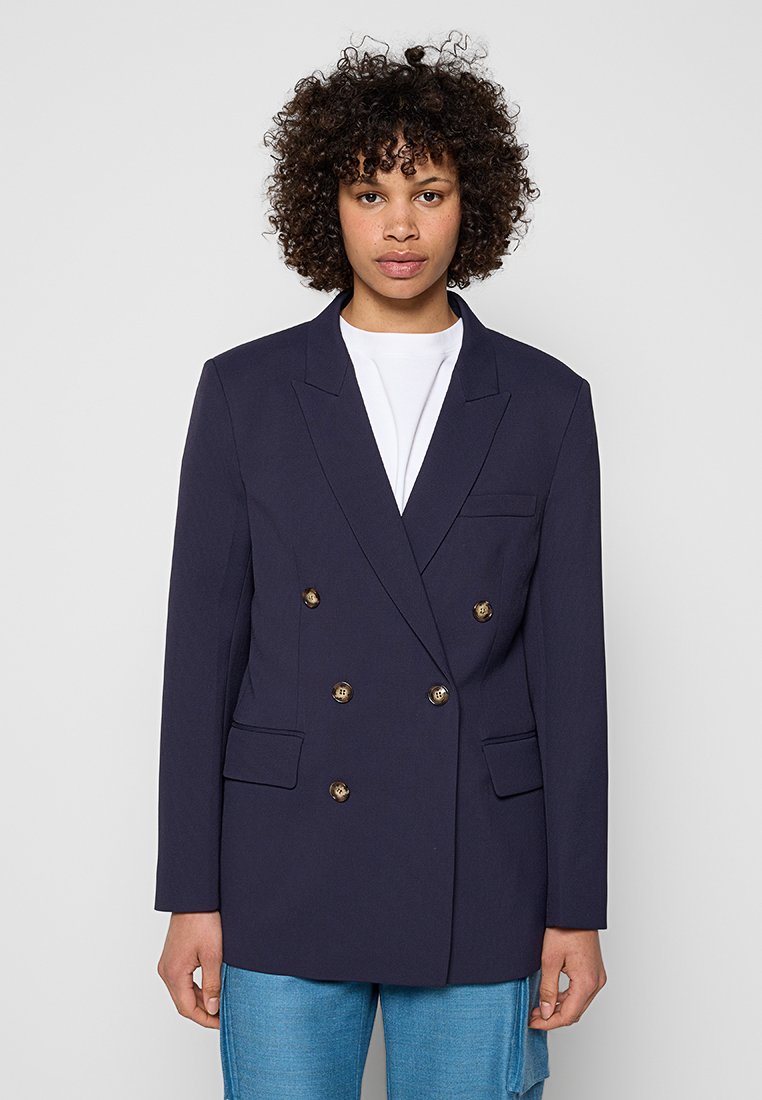 Victoria Beckham Blazer donkerblauw Victoria Beckham Blazer donkerblauw