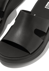 FitFlop F-MODE RAW-EDGE - Muiltjes - zwart
