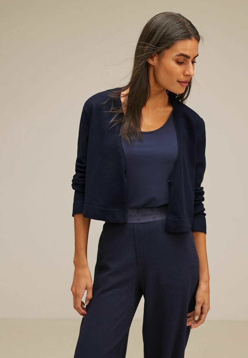 Street One KURZER - Cardigan - blau
