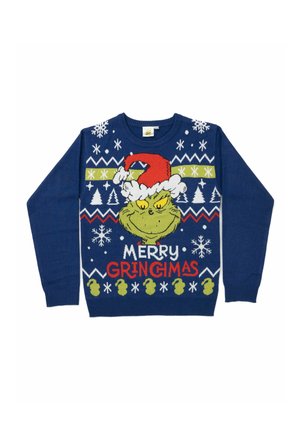THE GRINCH WEIHNACHTS MERRY WINTER UGLY - Strickpullover - blau