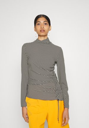 MAGLIA - Top s dlouhým rukávem - black white damier