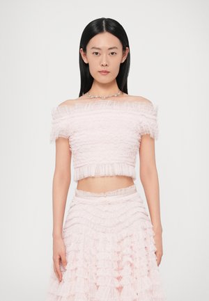 HATTIE SMOCKED OFF SHOULDER - Top - seashell