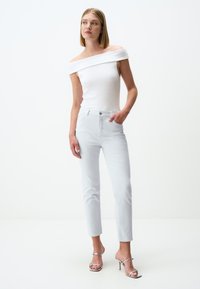 Jimmy Key HIGH WAIST WITH POCKETS - Jean slim - light blue