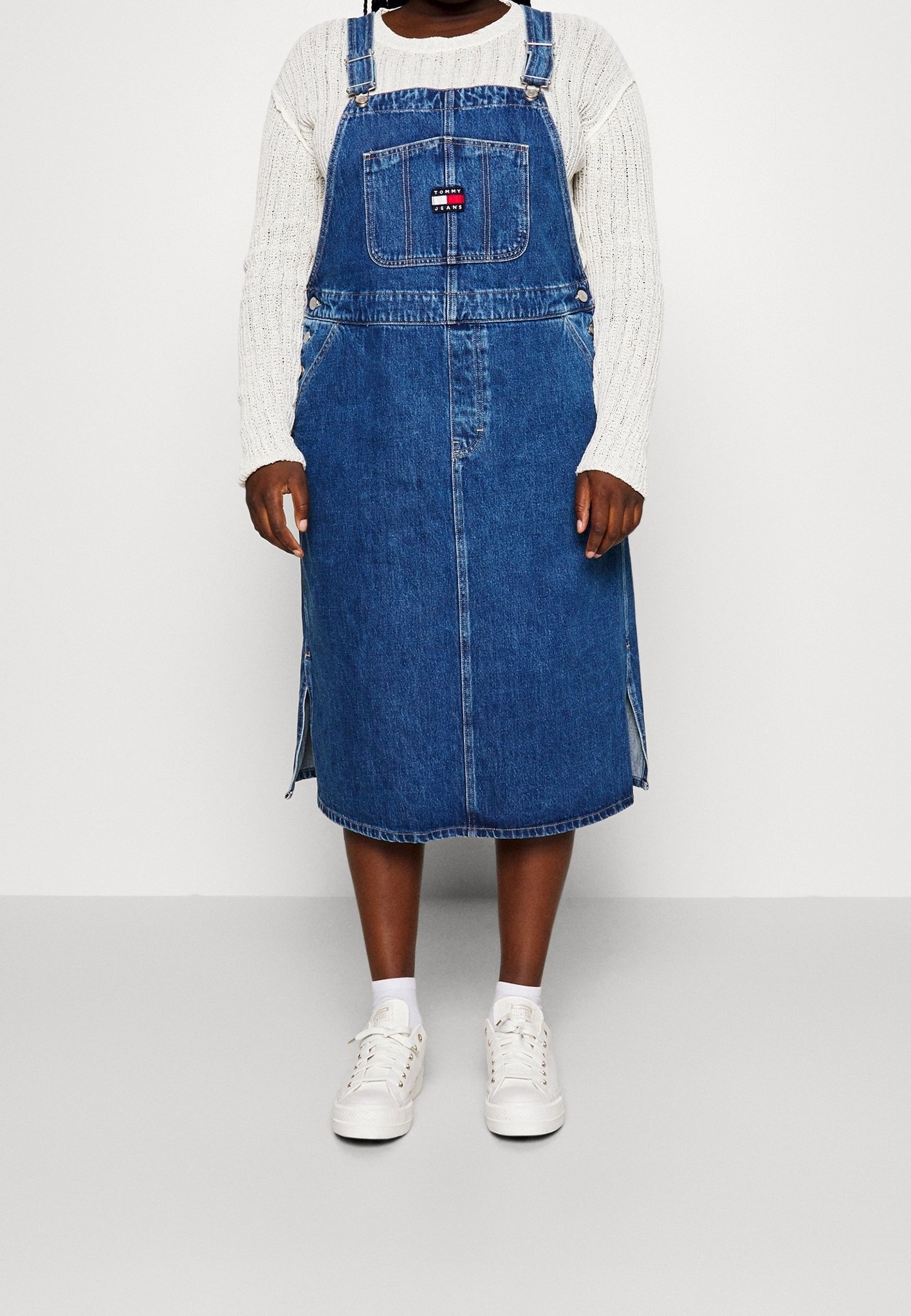 Tommy Jeans Curve Denim dress - blue denim - (Pre-owned) - Zalando