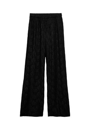 Marks & Spencer, TEXTURED WIDE LEG - Pantaloni - black