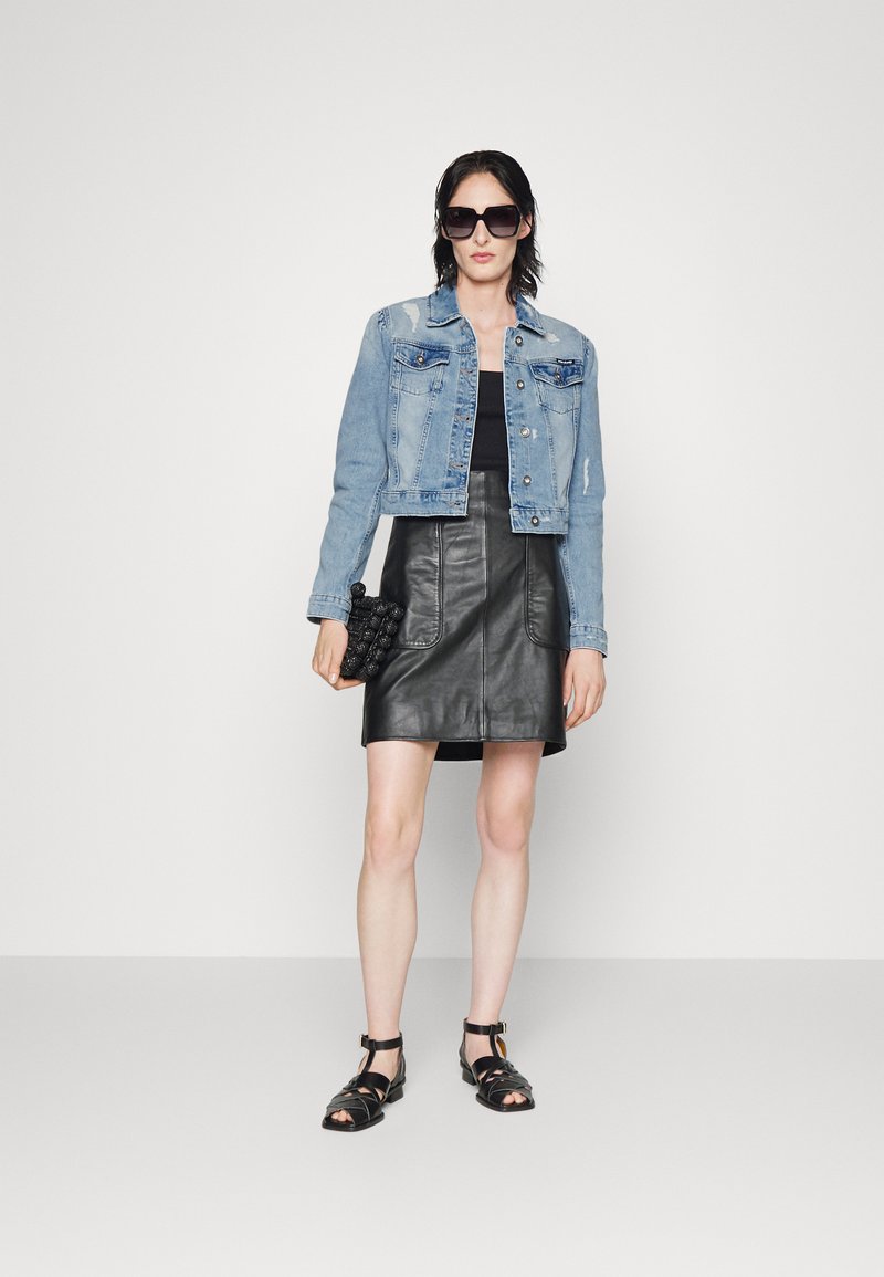 Damen Leichte Jacken | DKNY Jeansjacke vintage wash/light-blue denim - BT59728 Damen Leichte Jacken | DKNY Jeansjacke vintage wash/light-blue denim - BT59728