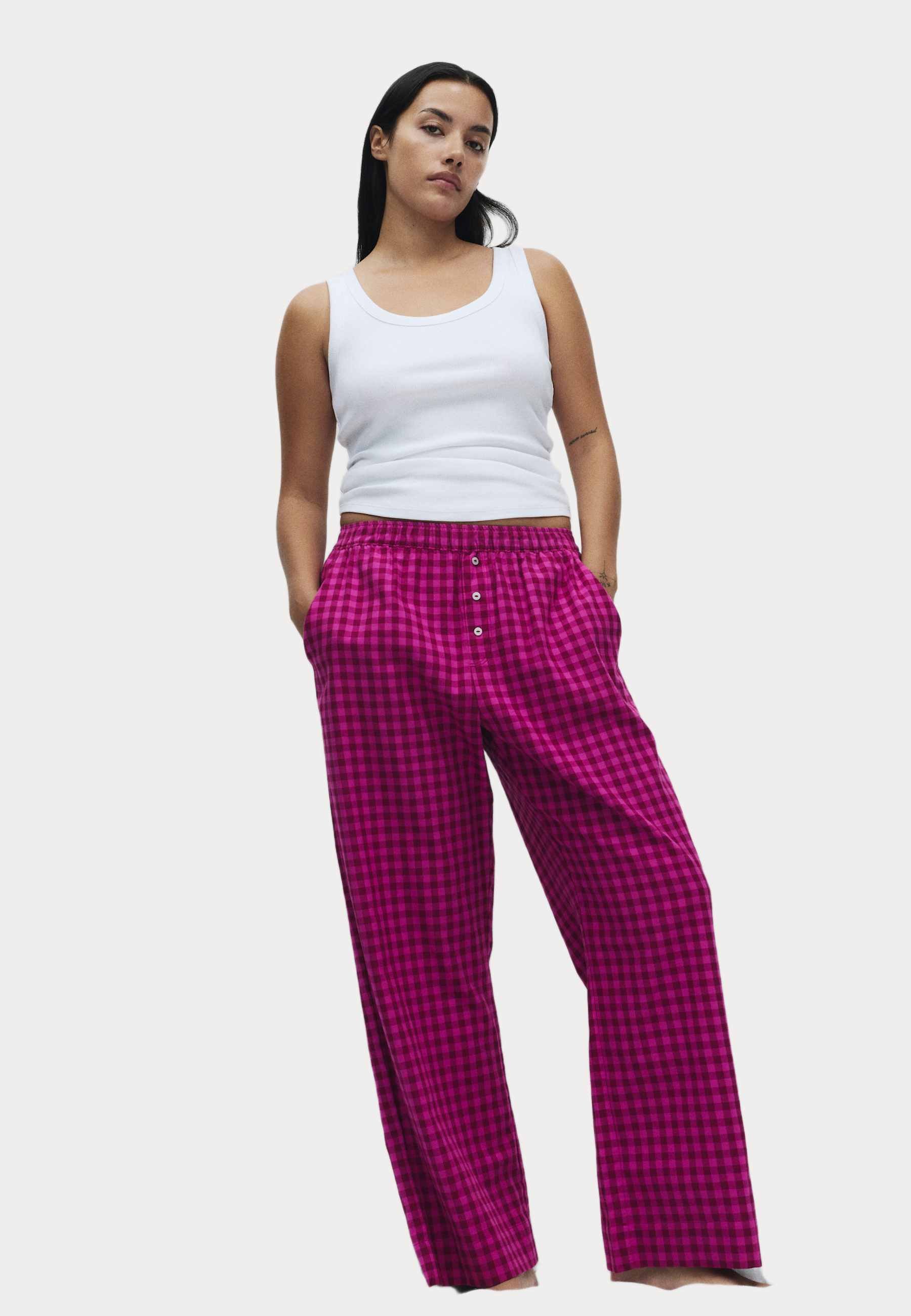 Pantalon Palazzo Femme Imprimé - Confortable, Taille élastique, Pour Maison, Yoga, Décontracté - 11