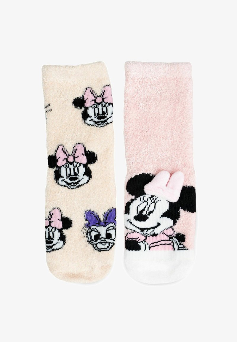 Disney 2ER PACK DISNEY MINNIE MOUSE ABS 3D - Calze - rosa beige