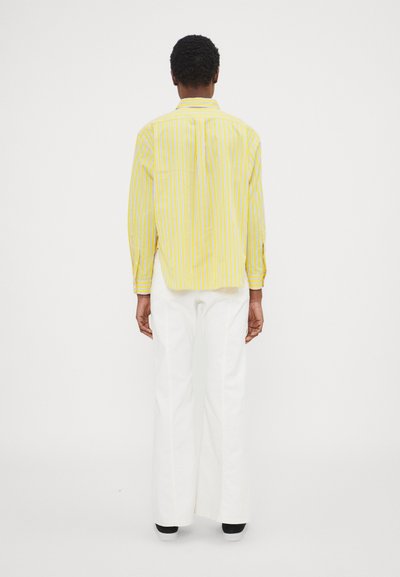 Polo Ralph Lauren CROPPED BOXY STRIPED COTTON SHIRT - Hemdbluse - yellow/white/ blue