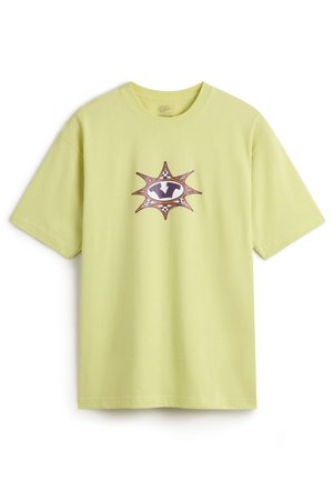 STAR CHECKER - T-shirt con stampa - light green