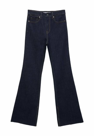 Stradivarius SLIT FIT - Trapezaste traperice - dark blue