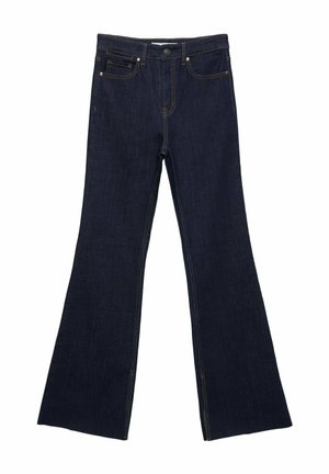 SLIT FIT - Flared Jeans - dark blue