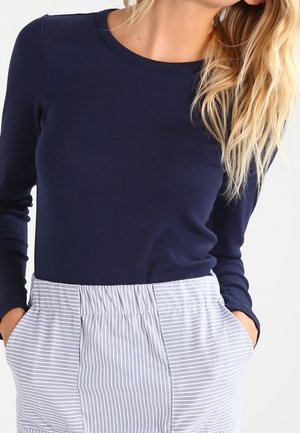 Langærmet T-shirt - dark blue